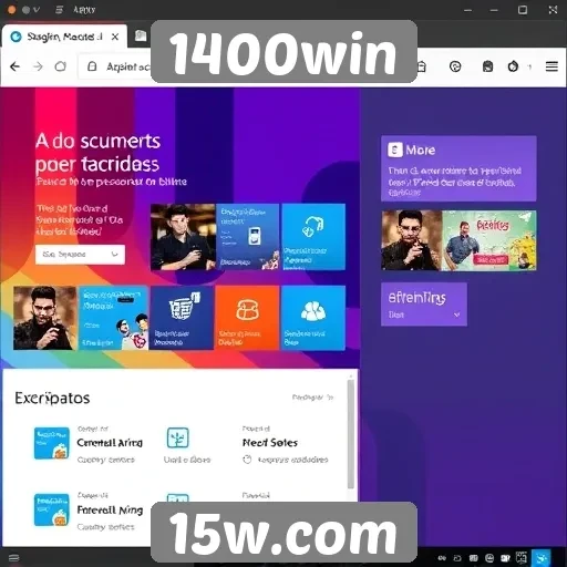 Interface do usuário do 1400win e experiência de navegação